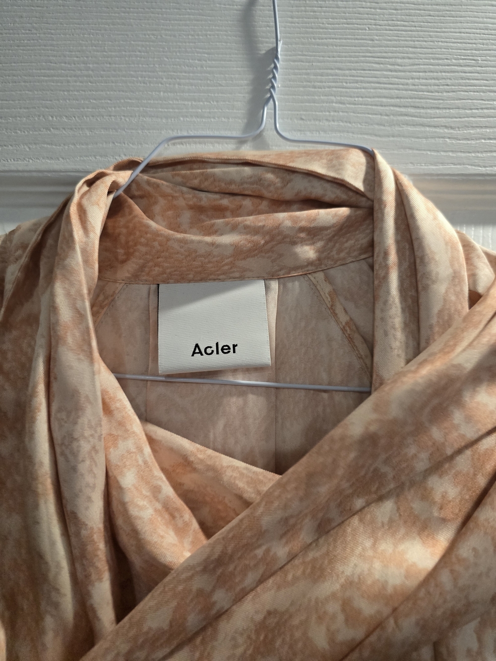 Acler Satin Jacquard Wrap Mini Dress Size 2 - Picture 5 of 7